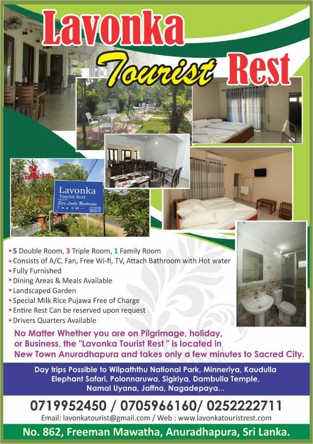 Lavonka Tourist Rest Otel Anuradhapura Dış mekan fotoğraf